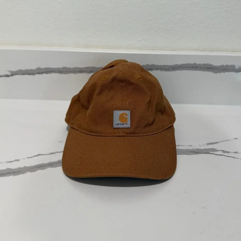 Baby Carhartt Odessa Cap Hat Brown Canvas Strapback Adjustable